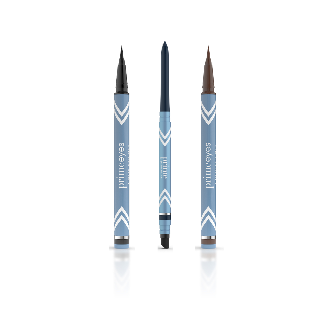 2pcs PrimeEyes Liquid Eyeliner + 1 PrimeEyes Glide