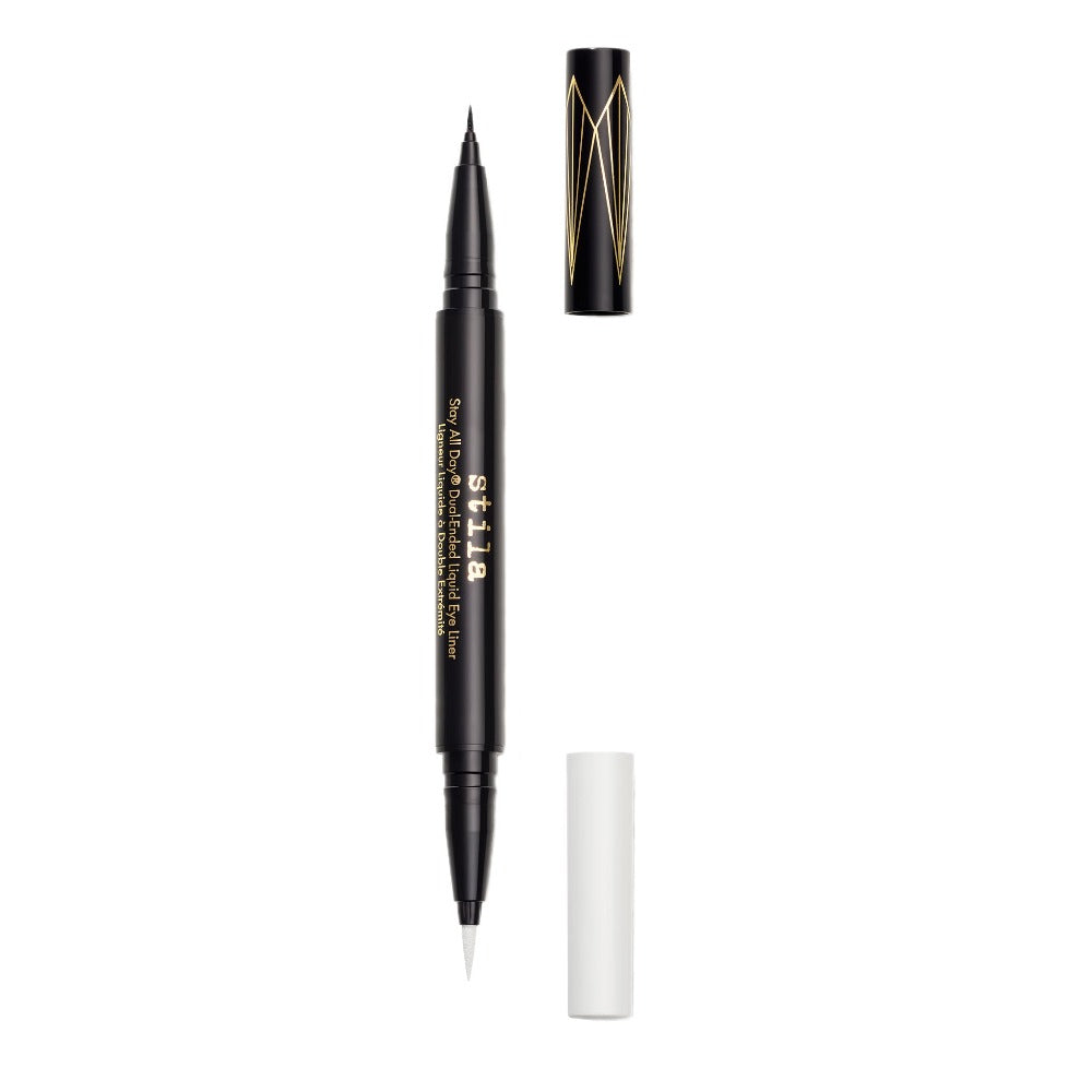 Stay All Day® Dual-Ended Waterproof Liquid Eye Liner: Two Colours - Intense Black/Snow